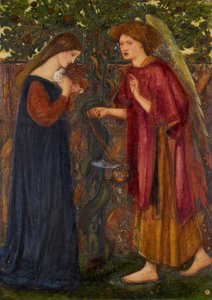 La Anunciación de Edward Burne Jones